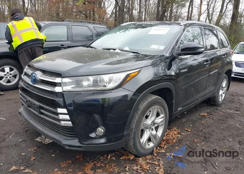 2017 Toyota Highlander Hybrid Limited z USA, uszkodzony, nr VIN 5TDDGRFH3HS022162